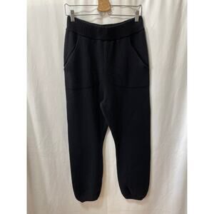 Judy Turner Black Daras Wool Lounge Pants Size XL